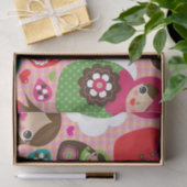 Russischer Puppenillustrationshintergrund Seidenpapier (Geschenk)