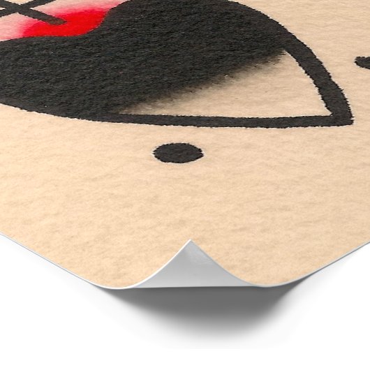 Russischer Rauchschädel Poster (Ecke)