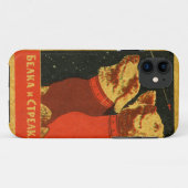 Russischer Raum-HundiPhone Fall Case-Mate iPhone Hülle (Rückseite (Horizontal))