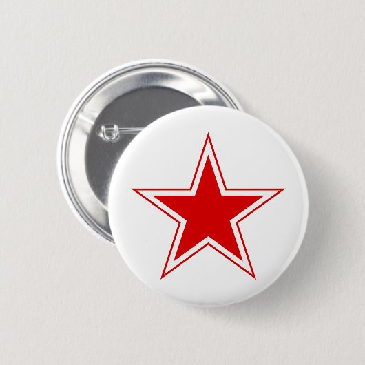 Russischer roter Stern Button (Vorne & Hinten)