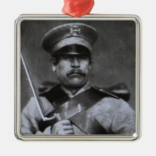 Russischer Soldat Silbernes Ornament (Vorne)