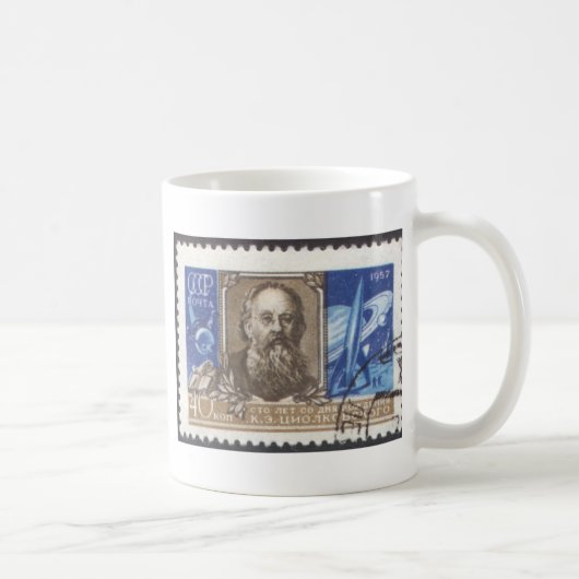 Russischer sowjetischer Wissenschaftler Konstantin Kaffeetasse (Rechts)