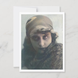 Russischer Stummfilmstar der 1910er Postkarte