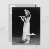 Russischer Tänzer in Cleopatra-Kostüm Postkarte (Vorne/Hinten)