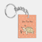 Russischer Tortoise-Schlüsselanhänger (2 Seiten) Schlüsselanhänger (Vorderseite links)