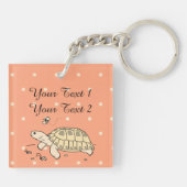 Russischer Tortoise-Schlüsselanhänger (2 Seiten) Schlüsselanhänger (Rückseite)