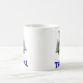 Russischer Troll-Cartoon Kaffeetasse (Mittel)