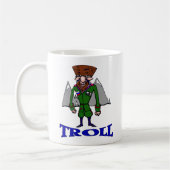 Russischer Troll-Cartoon Kaffeetasse (Links)
