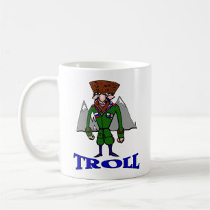 Russischer Troll-Cartoon Kaffeetasse