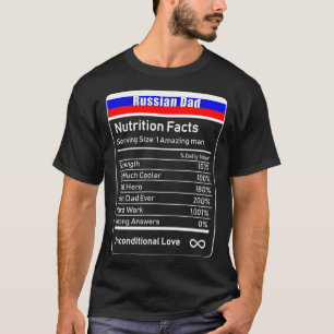 Russischer Vater Ernährung Fakten Vatertag Gesche T-Shirt