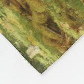 Russischer Wald (Rustikale Landschaft) (Grünwald) Fleecedecke (Ecke)