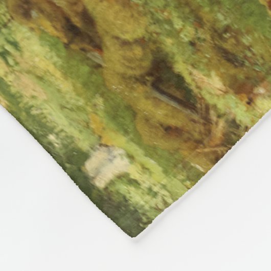 Russischer Wald (Rustikale Landschaft) (Grünwald) Fleecedecke (Ecke)