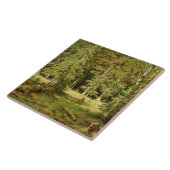 Russischer Wald (Rustikale Landschaft) (Grünwald) Fliese (Seite)