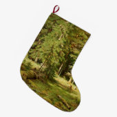 Russischer Wald (Rustikale Landschaft) (Grünwald) Großer Weihnachtsstrumpf (Vorderansicht (hängend))