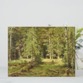 Russischer Wald (Rustikale Landschaft) (Grünwald) Karte (Stehend Vorderseite)