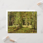 Russischer Wald (Rustikale Landschaft) (Grünwald) Karte (Vorderseite/Rückseite Beispiel)