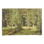 Russischer Wald (Rustikale Landschaft) (Grünwald) Kissenbezug (Vorderseite-Rechts)