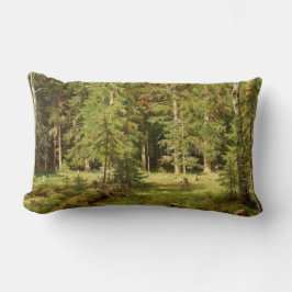 Russischer Wald (Rustikale Landschaft) (Grünwald) Lendenkissen