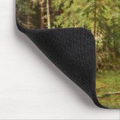 Russischer Wald (Rustikale Landschaft) (Grünwald) Mousepad (Ecke)