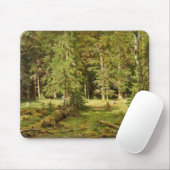 Russischer Wald (Rustikale Landschaft) (Grünwald) Mousepad (Mit Mouse)