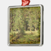 Russischer Wald (Rustikale Landschaft) (Grünwald) Ornament Aus Metall (Links)