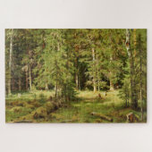 Russischer Wald (Rustikale Landschaft) (Grünwald) Puzzle (Horizontal)
