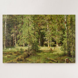 Russischer Wald (Rustikale Landschaft) (Grünwald) Puzzle
