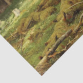 Russischer Wald (Rustikale Landschaft) (Grünwald) Seidenpapier (Ausschnitt)