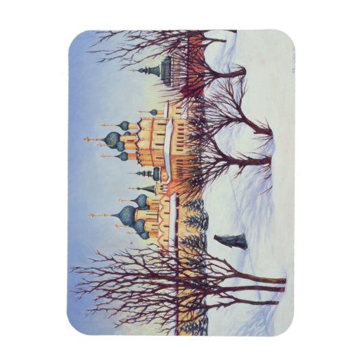 Russischer Winter 2004 Magnet (Vertikal)