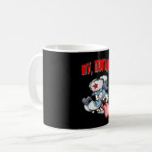 Russischer Wolf Cartoon Animationsfilm Russische U Kaffeetasse (Vorderseite Links)