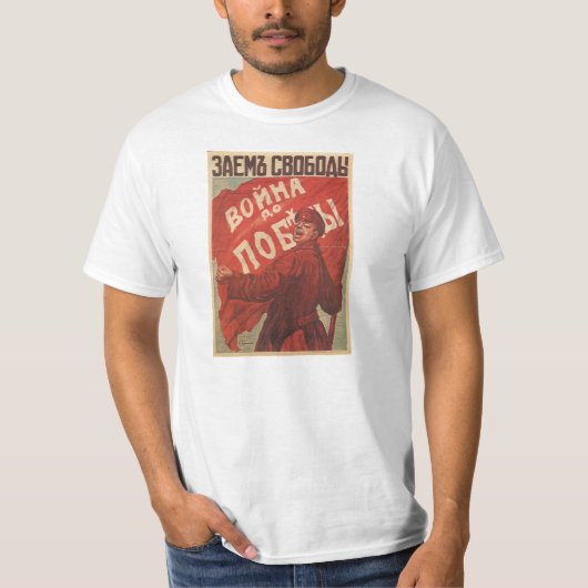 Russischer WWII Plakat-T - Shirt (Vorderseite)