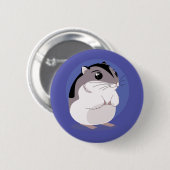 Russischer zwergartiger Hamster-Cartoon Button (Vorne & Hinten)