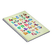 Russisches Alphabet mit Bildern Notizblock (Rechte Seite)