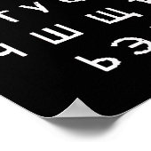 russisches Alphabet Poster (Ecke)