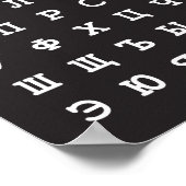 russisches Alphabet Poster (Ecke)