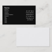 russisches Alphabet Visitenkarte (Vorne/Hinten)