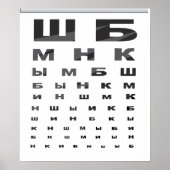 Russisches Augendiagramm-Poster Poster (Vorne)