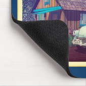 Russisches Auto und Dacha Mousepad (Ecke)