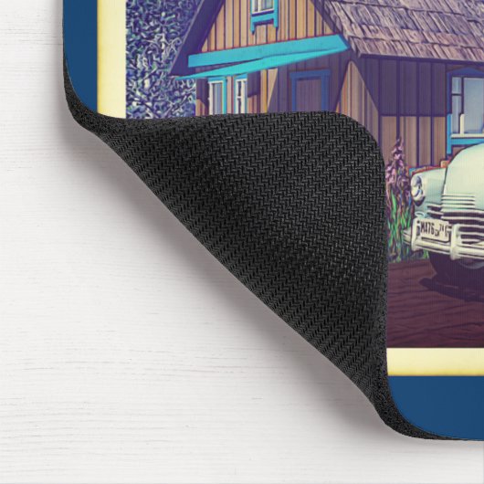 Russisches Auto und Dacha Mousepad (Ecke)