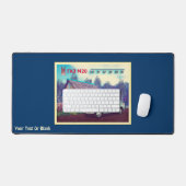 Russisches Auto und Dacha Schreibtischunterlage (Tastatur & Maus)