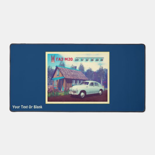 Russisches Auto und Dacha Schreibtischunterlage (Vorderseite)