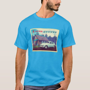 Russisches Auto und Dacha T-Shirt