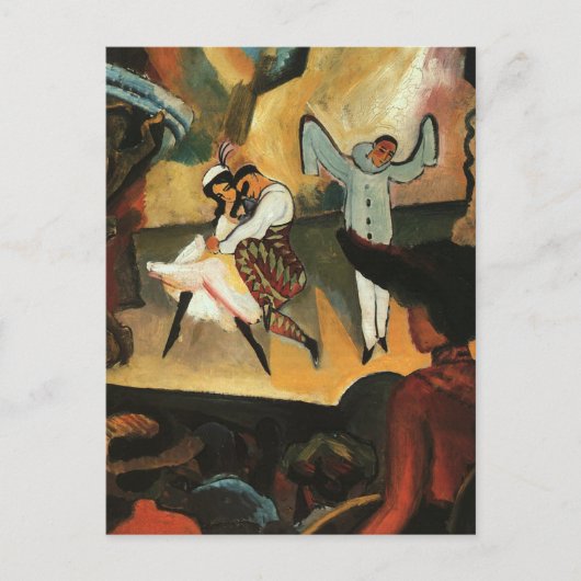 Russisches Ballett von August Macke Postkarte (Vorderseite)