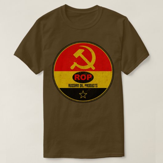 Russisches Benzinöl T-Shirt (Design vorne)