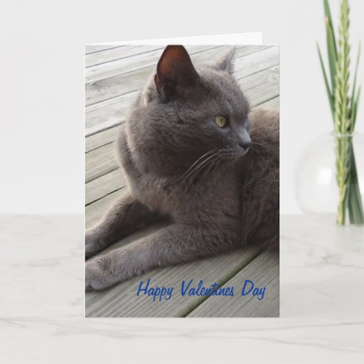 Russisches Blau Feiertagskarte (Vorderseite)