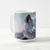Russisches Blau Kaffeetasse (Vorderseite Links)