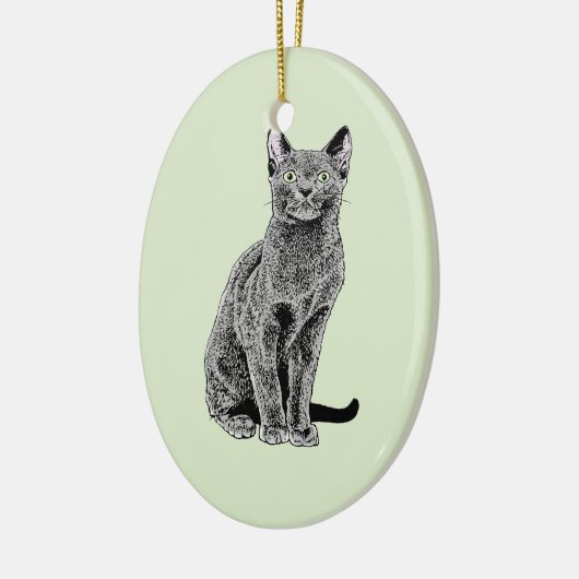 Russisches Blau Keramikornament (Links)