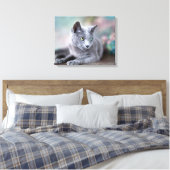 Russisches Blau Leinwanddruck (Insitu (Schlafzimmer))