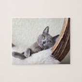 Russisches Blau Puzzle (Horizontal)