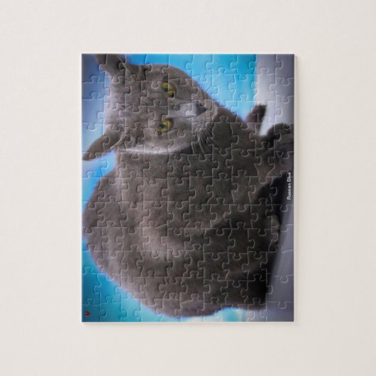 Russisches Blau Puzzle (Vertikal)